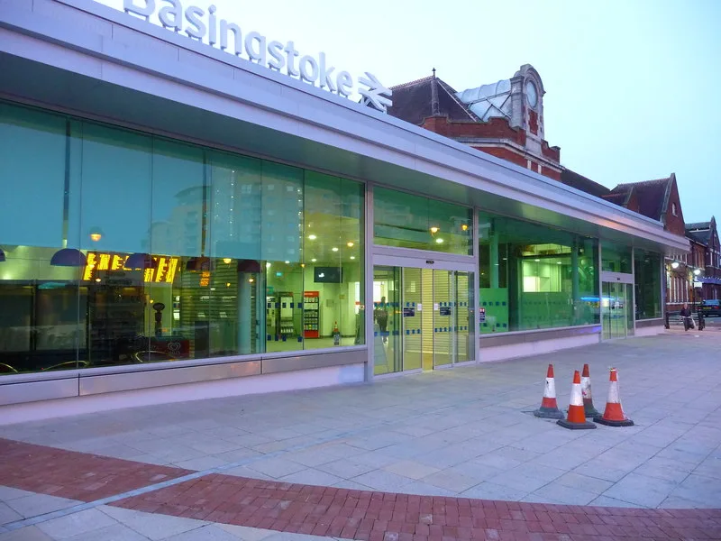 Basingstoke station. South Western Railway and Great Western Railway both publish their Christmas timetables through National Rail, and neither has done so yet