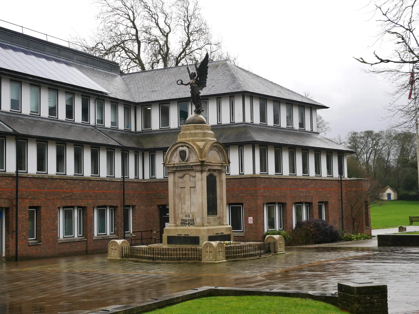 Basingstoke War Memorial, where the borough's Remembrance Sunday service is held outside the Civic Offices on London Road