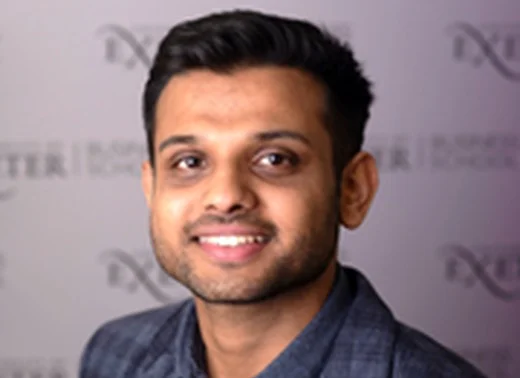 Dr Vinayak Sharma of the University of Exeter