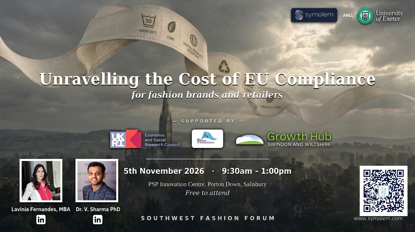 The Southwest Fashion Forum invitation, with hosts Lavinia Fernandes and Dr Vinayak Sharma
